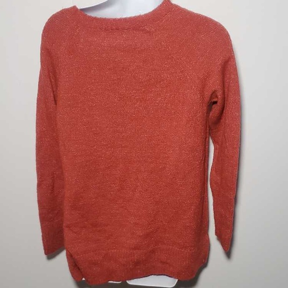 Cozy Orange Sweater with Penguin Design - Picture 2 of 2